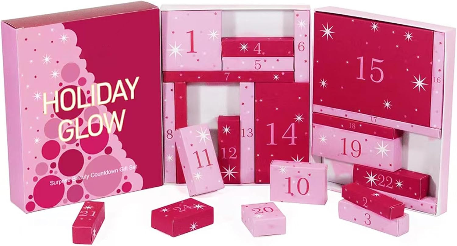 Beauty Advent Calendar - 24-Days Beauty Cosmetic Giftss Set for Women and Girls,Makeup Advent Calendar,Beauty Christmas Countdown Set for Women Girls Teens