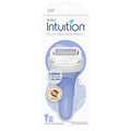 Intuition Pure Nourishment Razor for Women with 2 Moisturizing Razor Blade Refills with Coconut Milk and Almond Oil