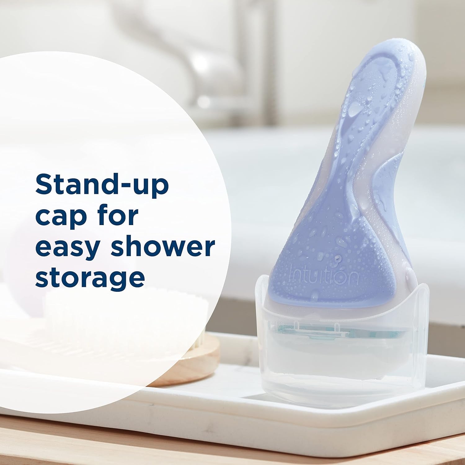 Intuition Pure Nourishment Razor for Women with 2 Moisturizing Razor Blade Refills with Coconut Milk and Almond Oil